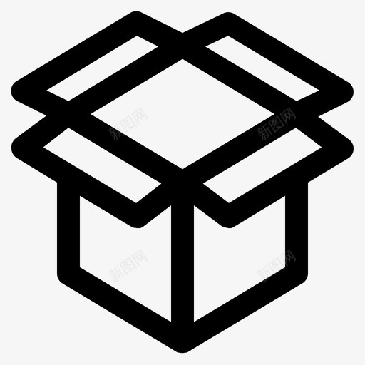 盒子打开包装svg_新图网 https://ixintu.com 商店 盒子 打开 包装 购物