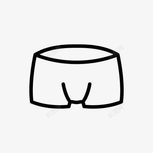 拳击手短裤游泳衣svg_新图网 https://ixintu.com 拳击手 短裤 游泳衣 泳装 时尚 轮廓