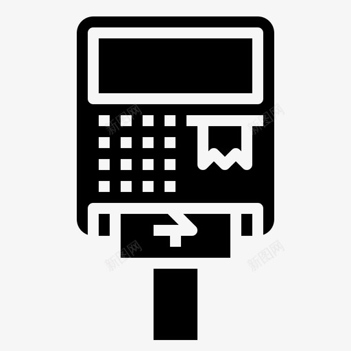 atm电子机器svg_新图网 https://ixintu.com 货币 电子 机器 支付 在线 服务 字形