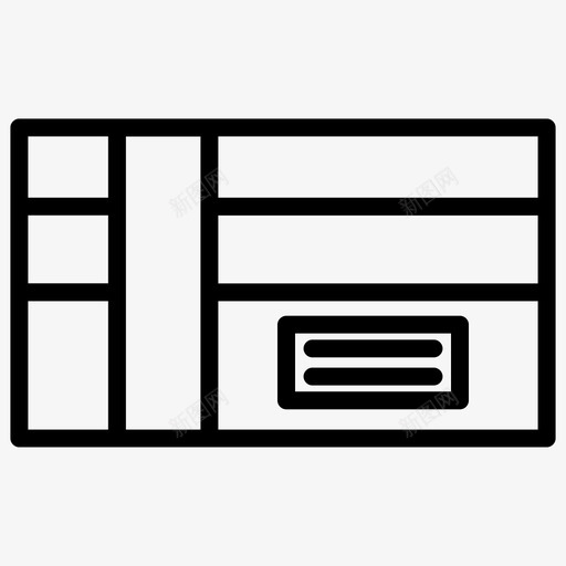 552方形购物盒svg_新图网 https://ixintu.com 方形 购物
