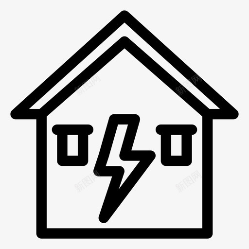 家用电能源家用svg_新图网 https://ixintu.com 家用 用电家 用电 能源 智能 智能家居
