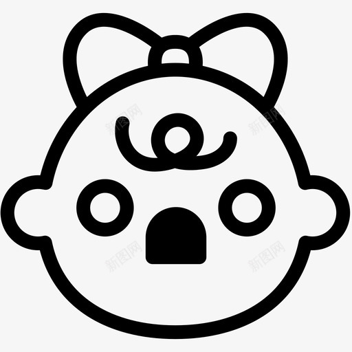震惊宝贝孩子svg_新图网 https://ixintu.com 孩子 表情 符号 震惊 宝贝 情感 宝宝 卷个