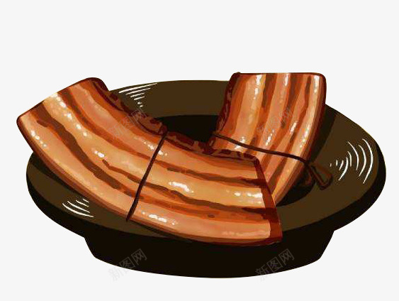 把子肉东坡肉五花肉插画png免抠素材_新图网 https://ixintu.com 把子 东坡 五花 插画