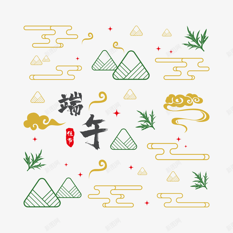 端午节日宣传插画png免抠素材_新图网 https://ixintu.com 端午 端午节 节日 宣传 插画