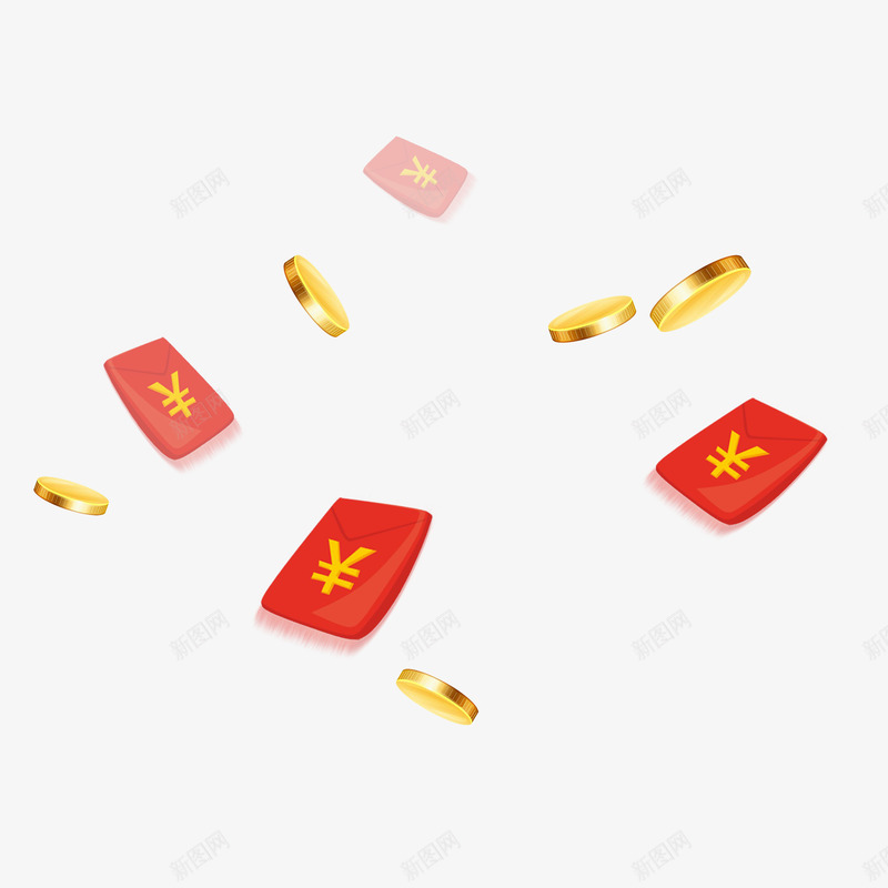 新年红包4png免抠素材_新图网 https://ixintu.com 新年 红包