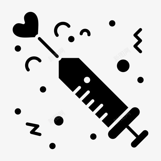 药物心脏注射svg_新图网 https://ixintu.com 药物 心脏 注射 爱情 情人节 实心 雕文
