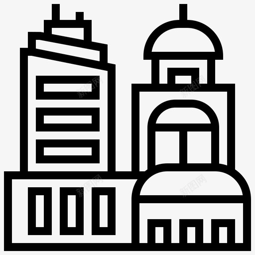 大都市建筑城市景观svg_新图网 https://ixintu.com 建筑 城市 大都市 景观 城镇