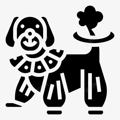 狗动物马戏团svg_新图网 https://ixintu.com 马戏团 动物 表演 训练有素 元素 雕文