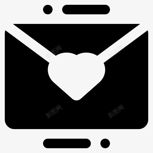 情书心请柬svg_新图网 https://ixintu.com 情书 请柬 留言 情人节 固体