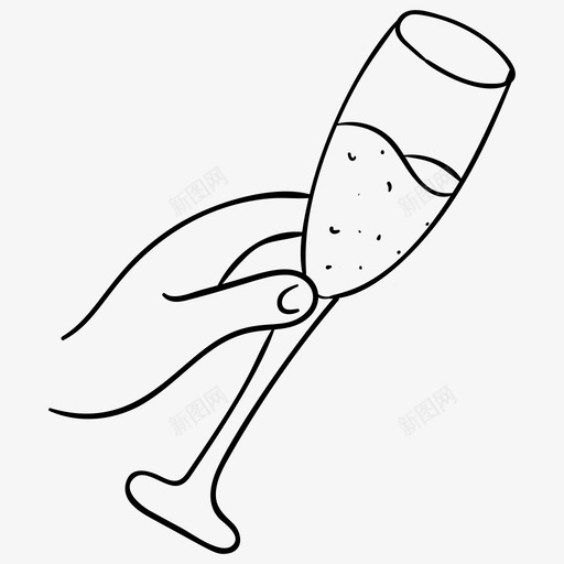 酒杯香槟派对庆典svg_新图网 https://ixintu.com 酒杯 派对 香槟 香槟酒 庆典 圣诞 快乐 假期 矢量 矢量图 图标