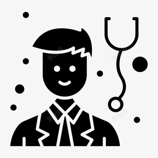 医生内科医生听诊器svg_新图网 https://ixintu.com 医生 内科 听诊器 男性 男性化 化身 实体 字形