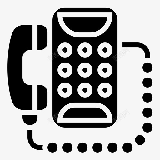 电话通信座机svg_新图网 https://ixintu.com 电话 通信 座机 办公室 家用电器 标志 标志符 符号