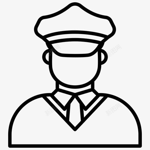 保安保安员值班员svg_新图网 https://ixintu.com 保安员 保安 值班员 酒店 酒店服 服务 矢量 矢量图 图标