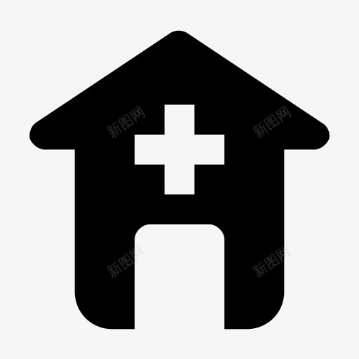 医院区域建筑svg_新图网 https://ixintu.com 城市 医院 区域 建筑 城镇 实体