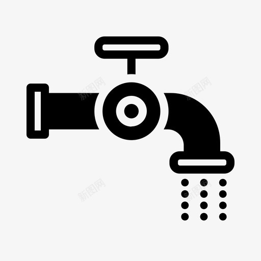 农业冲水花园svg_新图网 https://ixintu.com 农业 冲水 花园 管道 图标 字形