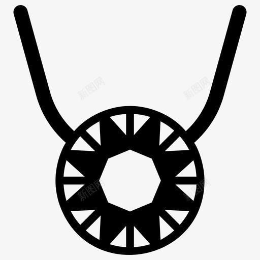 项链项链首饰项链珠宝svg_新图网 https://ixintu.com 项链 首饰 珠宝 吊坠 衣服 配件 集雕文 矢量 矢量图 图标