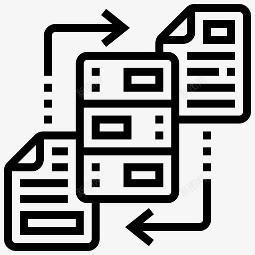 数据同步备份复制svg_新图网 https://ixintu.com 数据 同步 备份 复制 链路 技术 专线