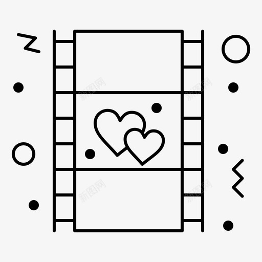 电影心爱svg_新图网 https://ixintu.com 电影 心爱 情人节 细线