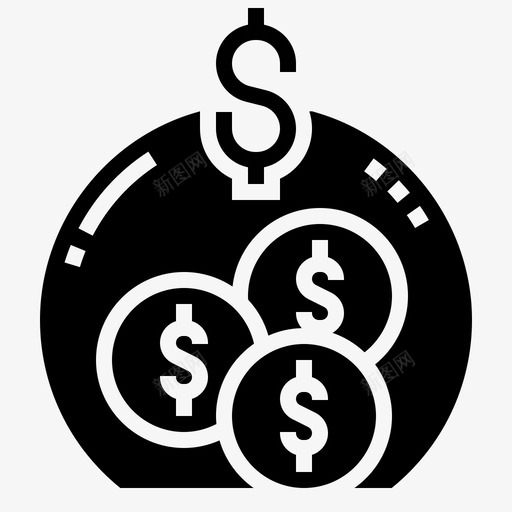 节约成本经济金融svg_新图网 https://ixintu.com 节约 成本 经济 金融 金钱 电子商务 字形