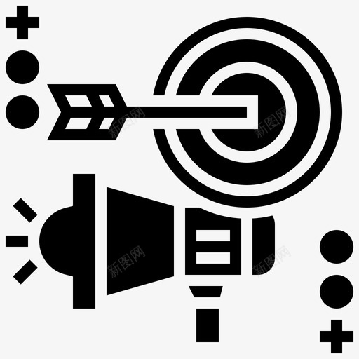 战略广告传播svg_新图网 https://ixintu.com 战略 广告 传播 营销 展示 公司 发展 标志 标志符 符号