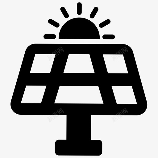 太阳能板可再生能源太阳能svg_新图网 https://ixintu.com 太阳能 板可 再生 能源 家庭 生活 字形 矢量 矢量图 图标