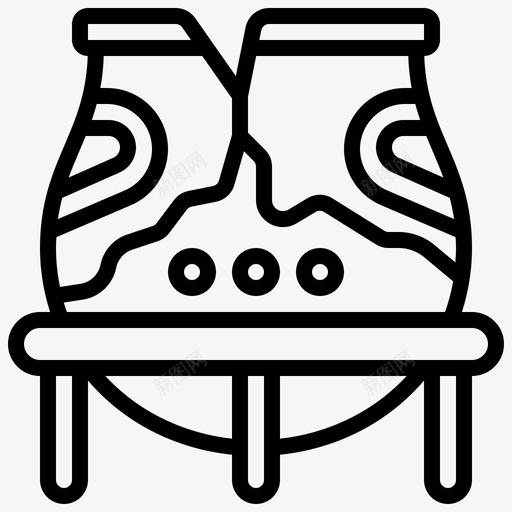 文物古代考古svg_新图网 https://ixintu.com 文物 古代 考古 断裂 陶器 史前线 前线
