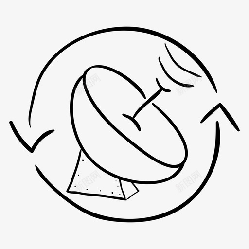 太空碟天线广播svg_新图网 https://ixintu.com 太空 天线 广播 抛物面 卫星 向量 图标