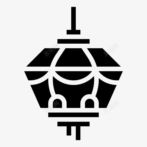灯笼灯中国装饰svg_新图网 https://ixintu.com 灯笼 灯中 中国 装饰 节日 春节