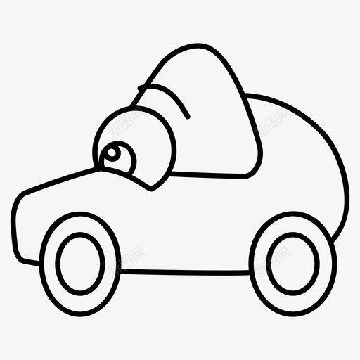 玩具车汽车掀背车svg_新图网 https://ixintu.com 玩具车 汽车 掀背车 运输 运输车 车辆 玩具 向量 图标