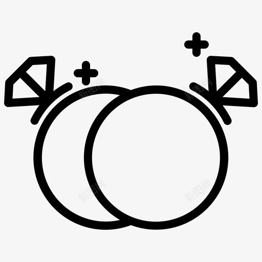婚礼钻石已婚svg_新图网 https://ixintu.com 婚礼 钻石 已婚 戒指 大纲