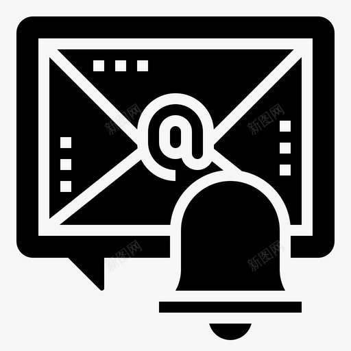电子邮件通知internet配置文件svg_新图网 https://ixintu.com 电子邮件 通知 语音 配置文件 识别 字形