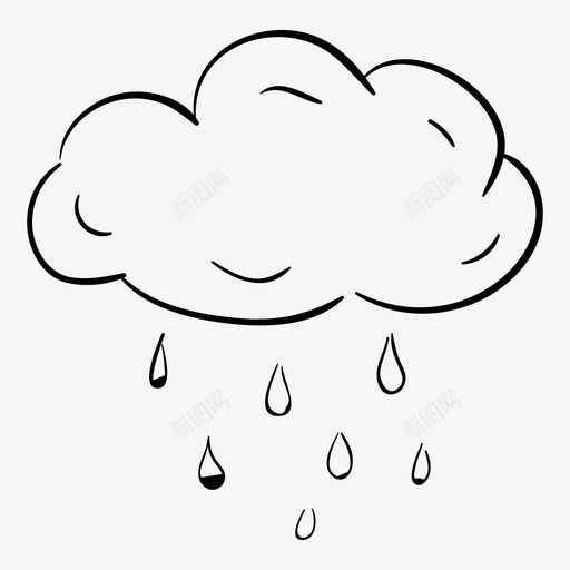 降雨云暴暴雨svg_新图网 https://ixintu.com 降雨 暴雨 多雨 天气 自然生态 矢量 矢量图 图标