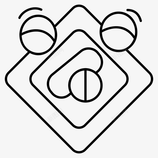 药品标识系列标识和符号线向量图标svg_新图网 https://ixintu.com 标识 药品 系列 符号 向量 图标