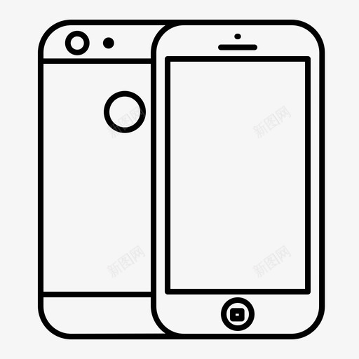 小工具iphoneiphone5svg_新图网 https://ixintu.com 小工 工具 手机 图标 轮廓