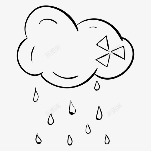 酸雨云暴降雨svg_新图网 https://ixintu.com 酸雨 降雨 暴雨 化学 自然 生态 轮廓 向量 图标