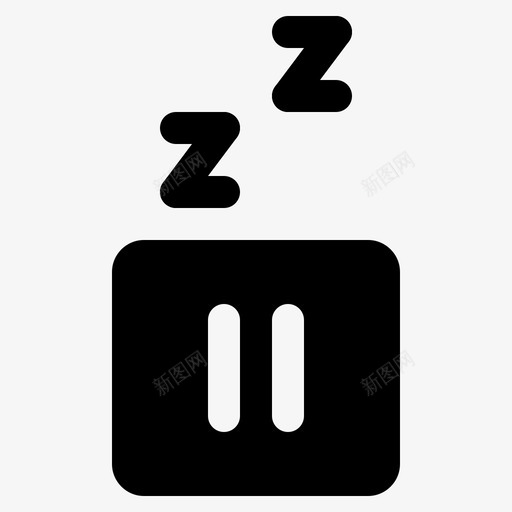 睡眠夜暂停卧室小睡svg_新图网 https://ixintu.com 睡眠 暂停 卧室 小睡 休息 固体
