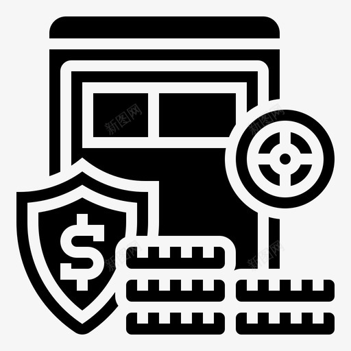 金钱保护保险安全svg_新图网 https://ixintu.com 金钱 保护 保护金 保险 安全 保障 储蓄 投资