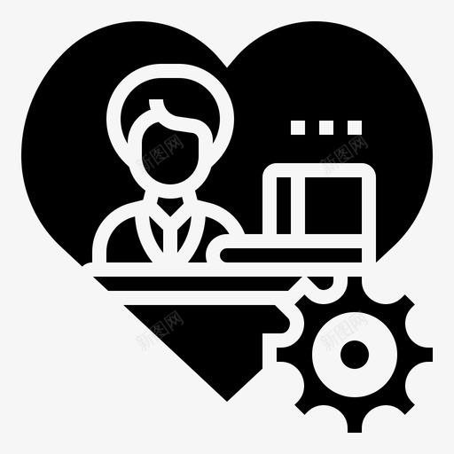 工作满意度员工敬业度svg_新图网 https://ixintu.com 工作 满意度 员工 敬业 度爱 评价 字形