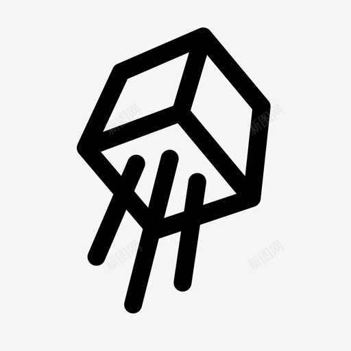 扔掉盒子快svg_新图网 https://ixintu.com 扔掉 盒子 透视