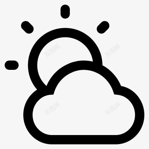 太阳在云后光夏天svg_新图网 https://ixintu.com 太阳 夏天 日出 日落 阳线