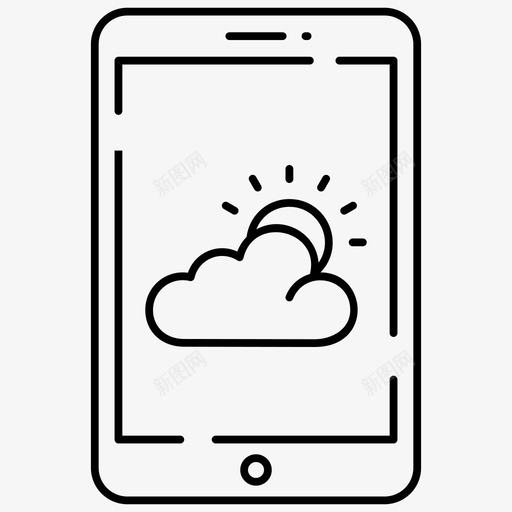 天气预报应用程序移动应用程序天气应用程序svg_新图网 https://ixintu.com 应用程序 天气预报 天气 移动 信息 旅游 酒店 字形 图标