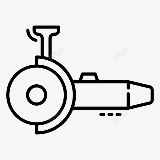 切割研磨机角磨机建筑工具svg_新图网 https://ixintu.com 研磨机 切割 角磨机 建筑 建筑工 工具 电动 手动工具 劳动日 线图 图标