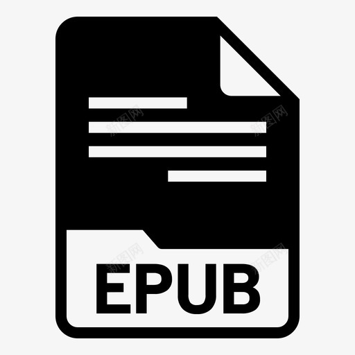 epub文档扩展名svg_新图网 https://ixintu.com 格式 文档 文件 扩展名 文本