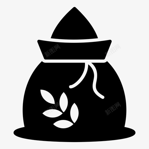 谷物袋肥料种子袋svg_新图网 https://ixintu.com 种子 谷物 包装 肥料 农业 字形 矢量 矢量图 图标