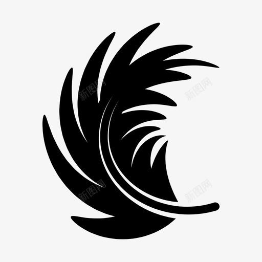 羽毛鸟毛皮svg_新图网 https://ixintu.com 羽毛 毛皮 翅膀