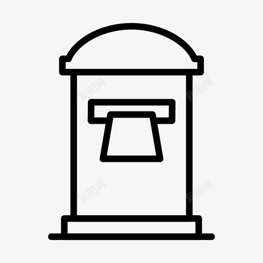 信箱信封信件svg_新图网 https://ixintu.com 信箱 信封 信件 邮件 邮局 字形