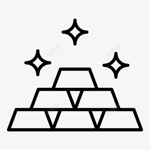 金砖黄金资产黄金储备svg_新图网 https://ixintu.com 黄金 金砖 资产 储备 堆栈 财富 金融 科技 向量 图标
