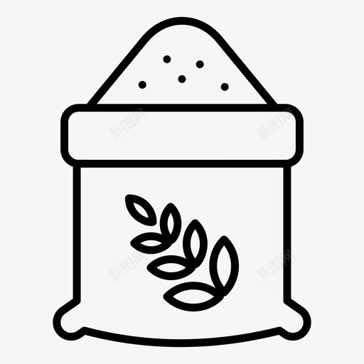 小麦袋肥料种子袋svg_新图网 https://ixintu.com 种子 小麦 肥料 包种子 包农业 农业 矢量 矢量图 图标