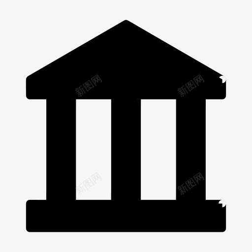 政府银行建筑svg_新图网 https://ixintu.com 商业 政府 银行 建筑 建筑商 法院 金融