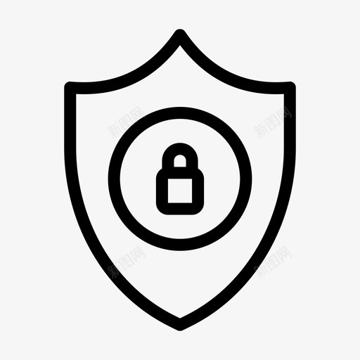安全锁私人svg_新图网 https://ixintu.com 安全 私人 保护 防护 后勤 标志